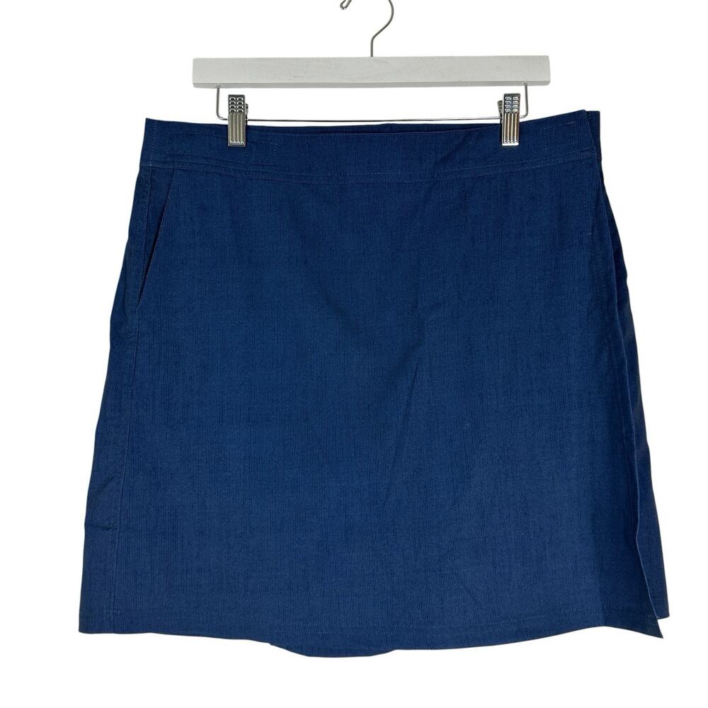 Ripskirt Hawaii Wrap Skirt Large Blue Indigo Length 2 Pockets Travel Coastal